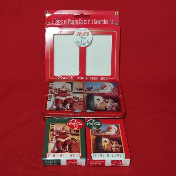 Coca Cola Nostalgia Playing Cards 2 Decks in a Collectible Tin Limited Edition 1 - Picture 6 of 11